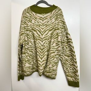MultiColored Green Sweater